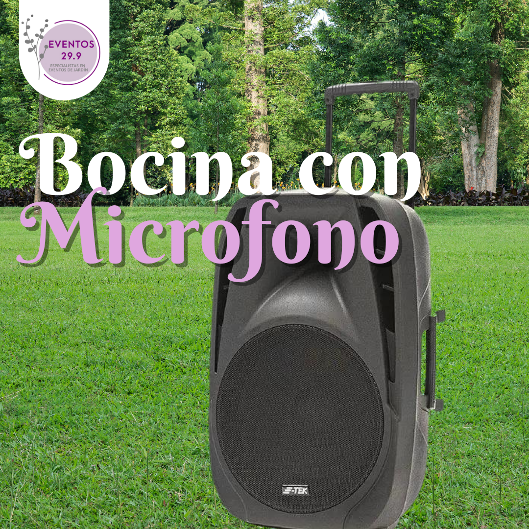 Alquiler de bocina con micrófono